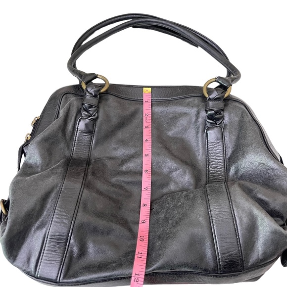 Hobo International Black Leather Tote Shoulder Bag Purse - Picture 12 of 12